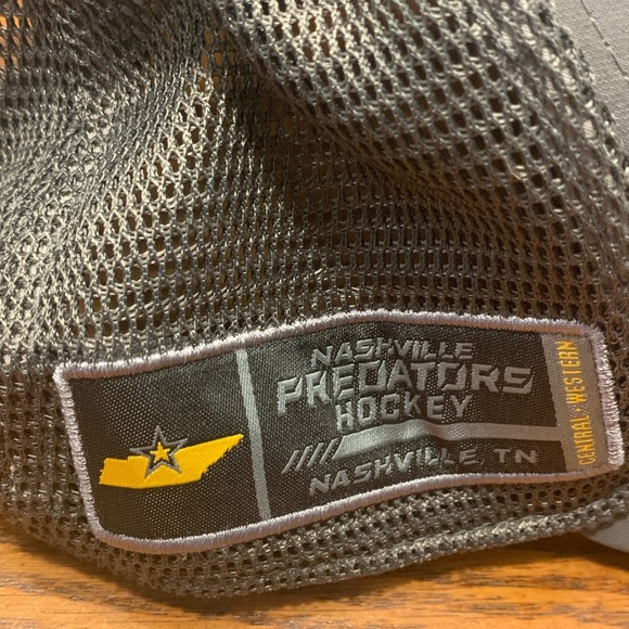 Gray and Yellow Nashville Predators Hat with Curved Brim - Picture 4 of 8